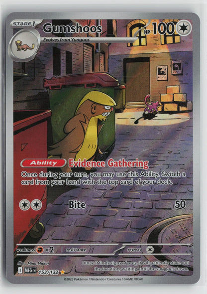 Gumshoos - Illustration Rare Holo MEG 153/132 NM