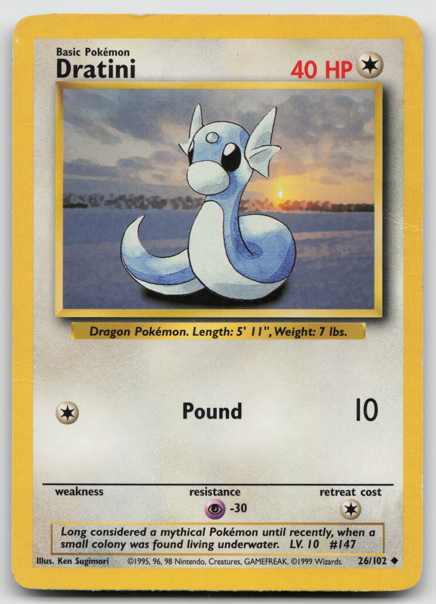 Dratini Uncommon Normal BS 026/102 HP