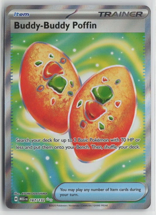 Buddy-Buddy Poffin Ultra Rare Holo MEG 167/132 NM