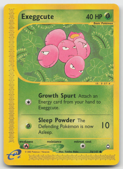 Exeggcute (76) Common Aquapolis 076/147 LP