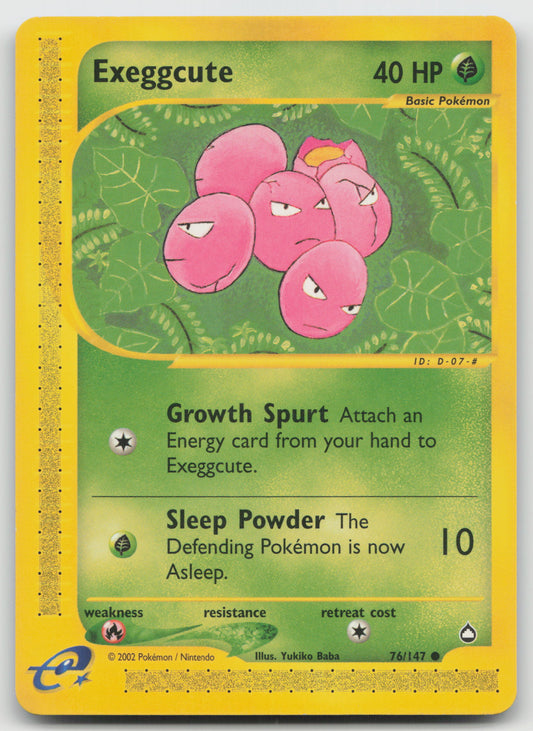 Exeggcute (76) Common Aquapolis 076/147 LP