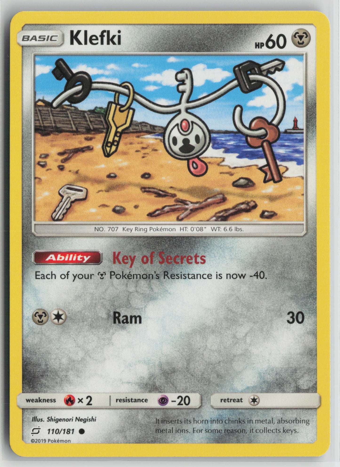 Klefki Common SM - Team Up 110/181 NM