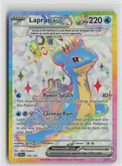 Lapras ex Ultra Rare Holo SCR 158/142 NM