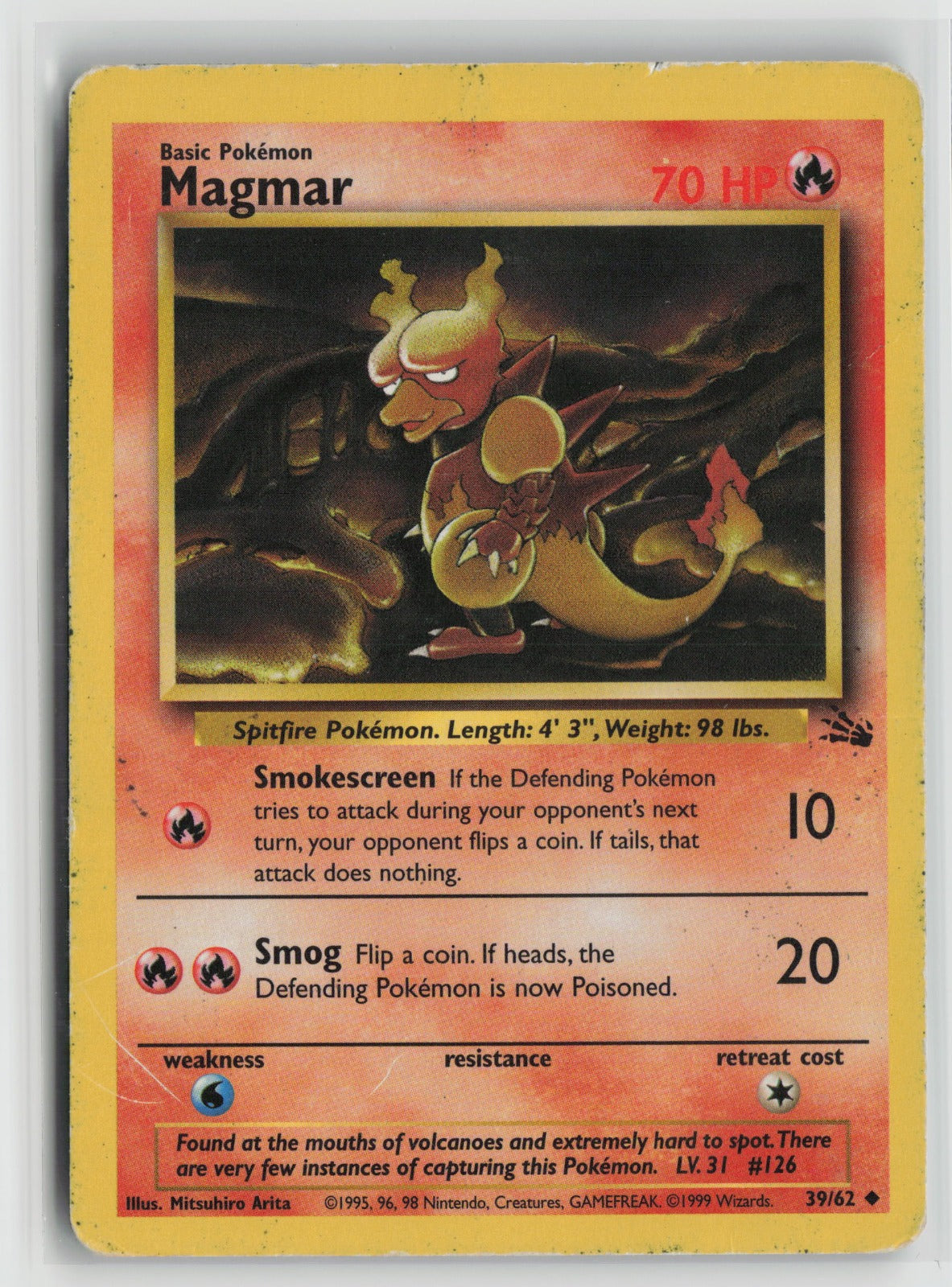 Magmar Uncommon Unlimited FO 39/62 DMG