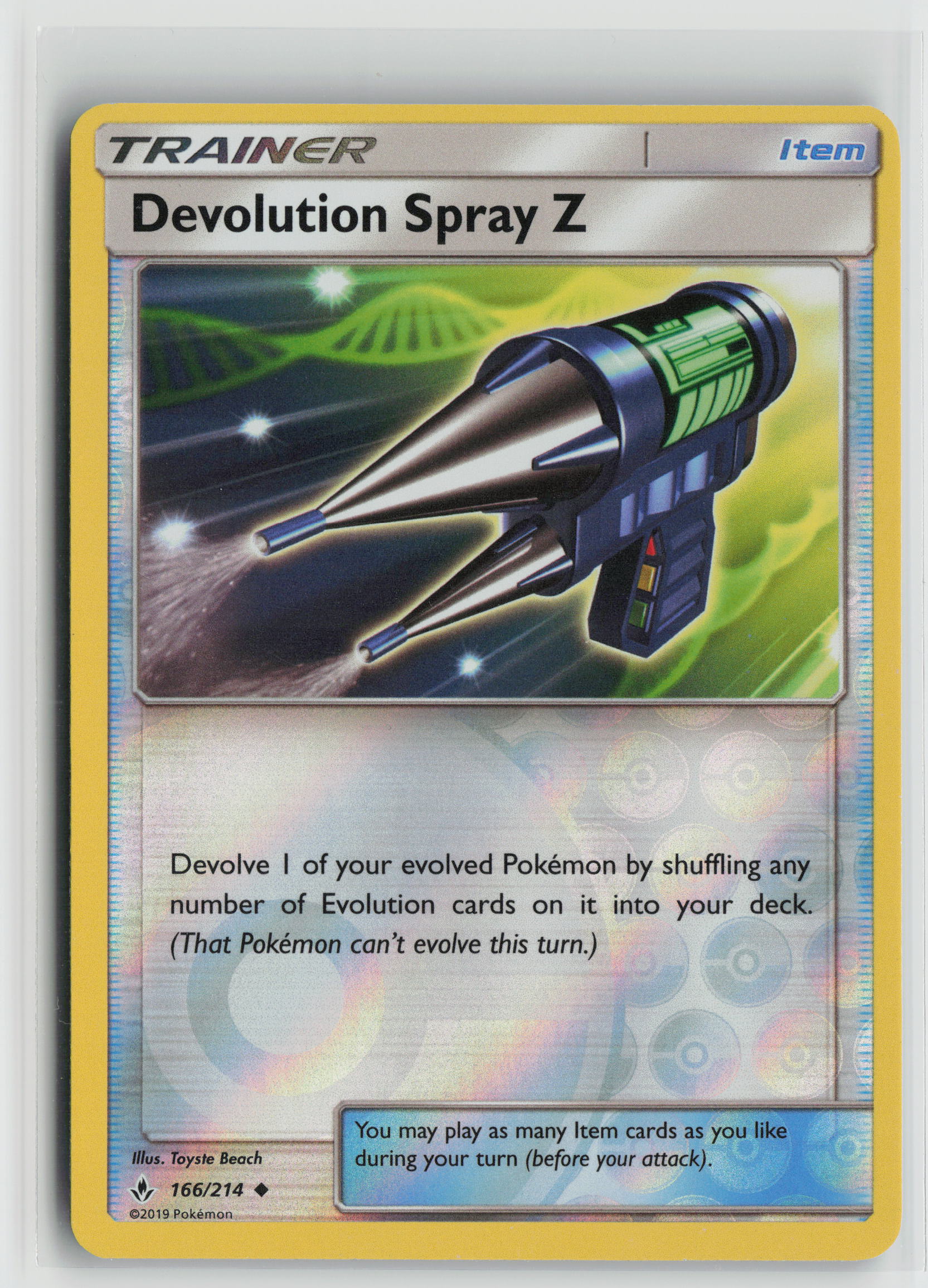 Devolution Spray Z Uncommon Reverse Holo SM10 166/214 NM