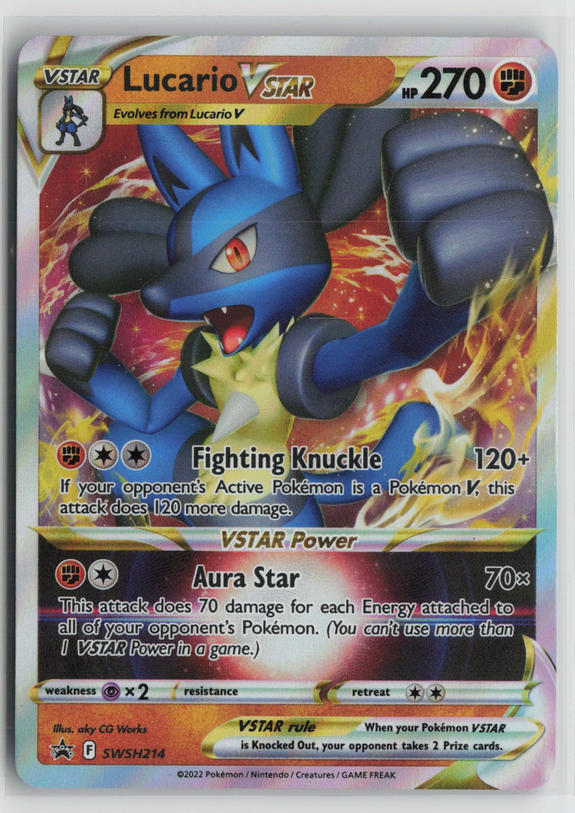 Lucario VSTAR - Promo Holo SWSD SWSH214 NM- B