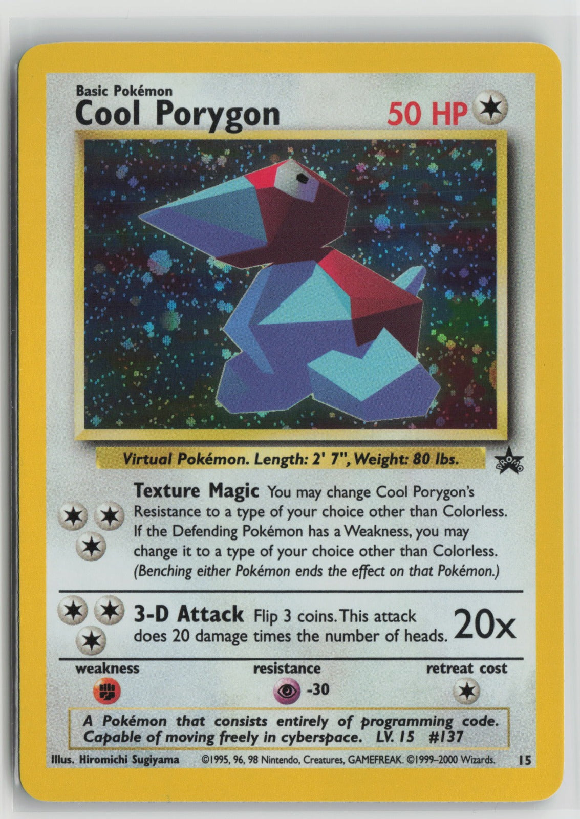 Cool Porygon Promo Holo PR 15/53 NM