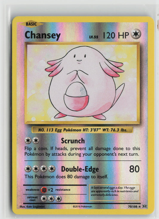 Chansey Holo Rare Reverse Holo EVO 70/108 NM