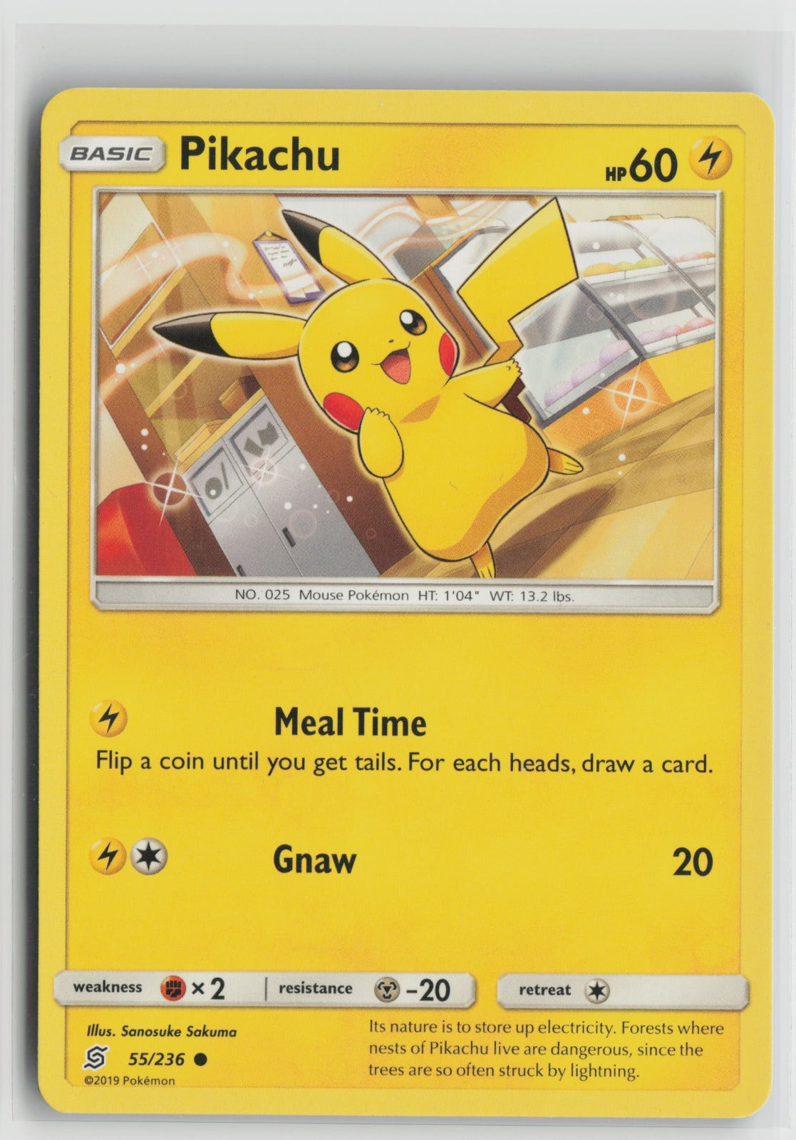 Pikachu (55) Common SM11 55/236 LP