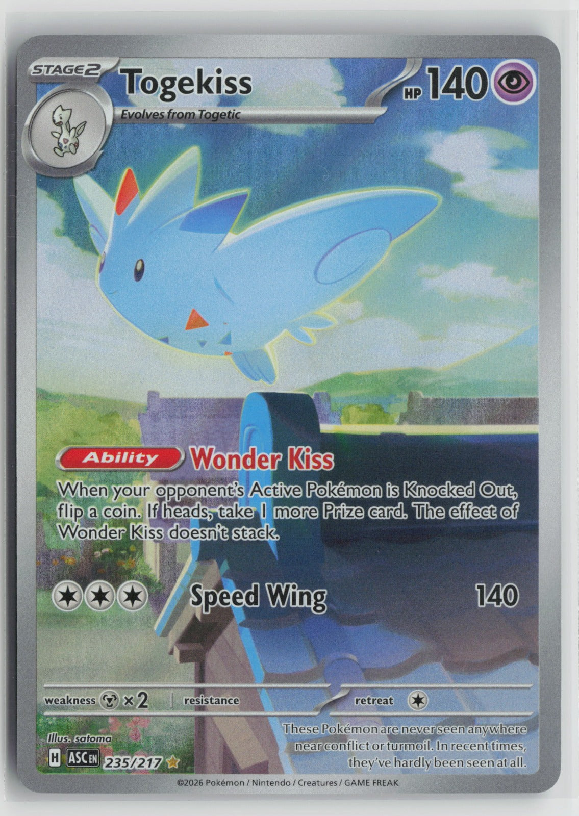 Togekiss - Illustration Rare Holo ASC 235/217 NM
