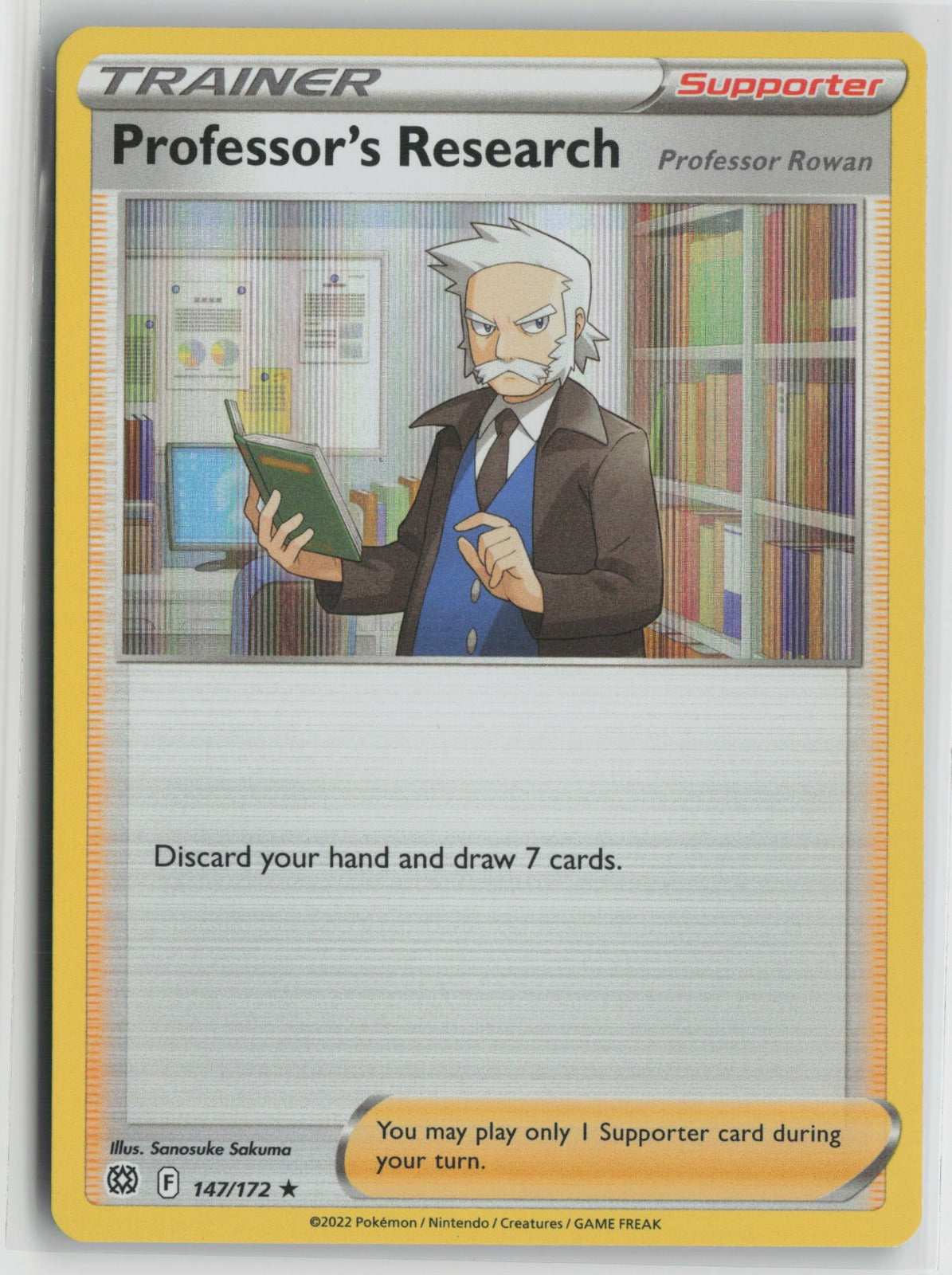 Professor's Research Holo Rare SWSH09 147/172 NM
