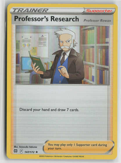 Professor's Research Holo Rare SWSH09 147/172 NM