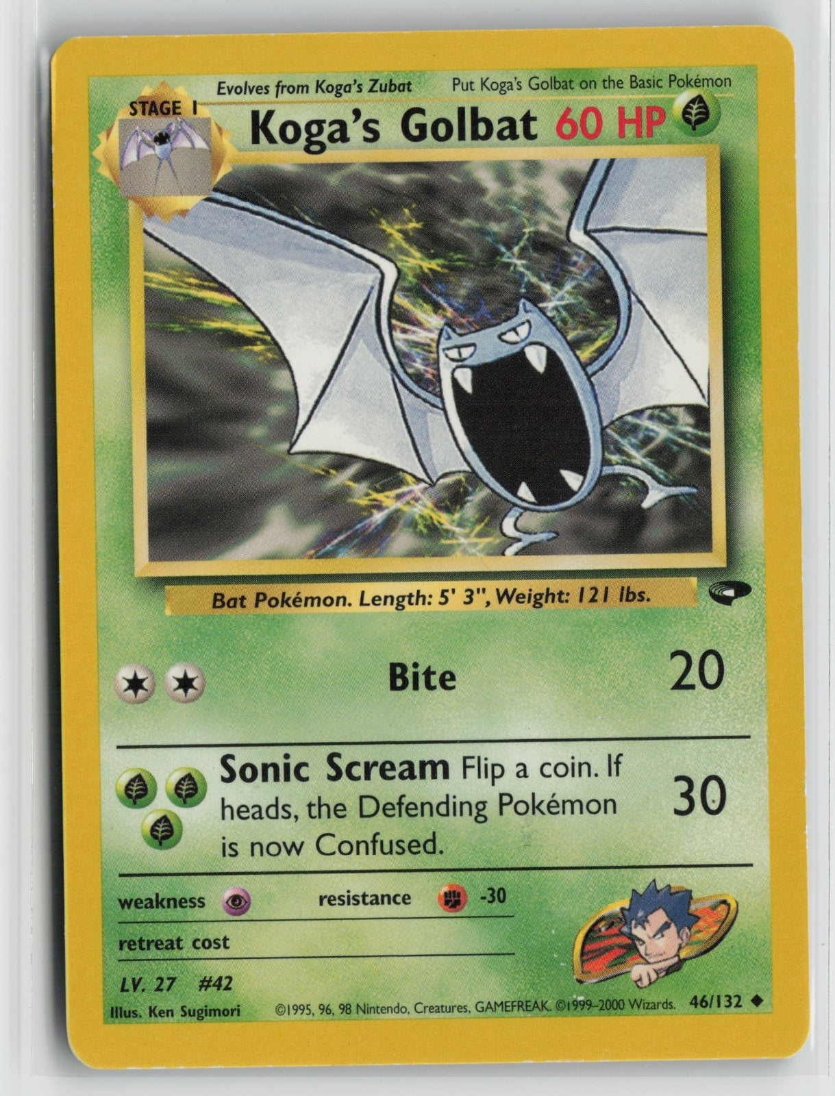 Koga's Golbat Uncommon Unlimited G2 046/132 MP