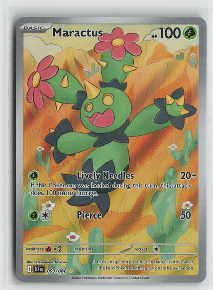 Maractus Illustration Rare Holo BLK 093/086 NM