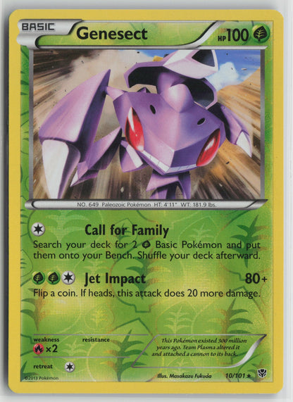 Genesect Rare Reverse Holo PLB 10/101 LP