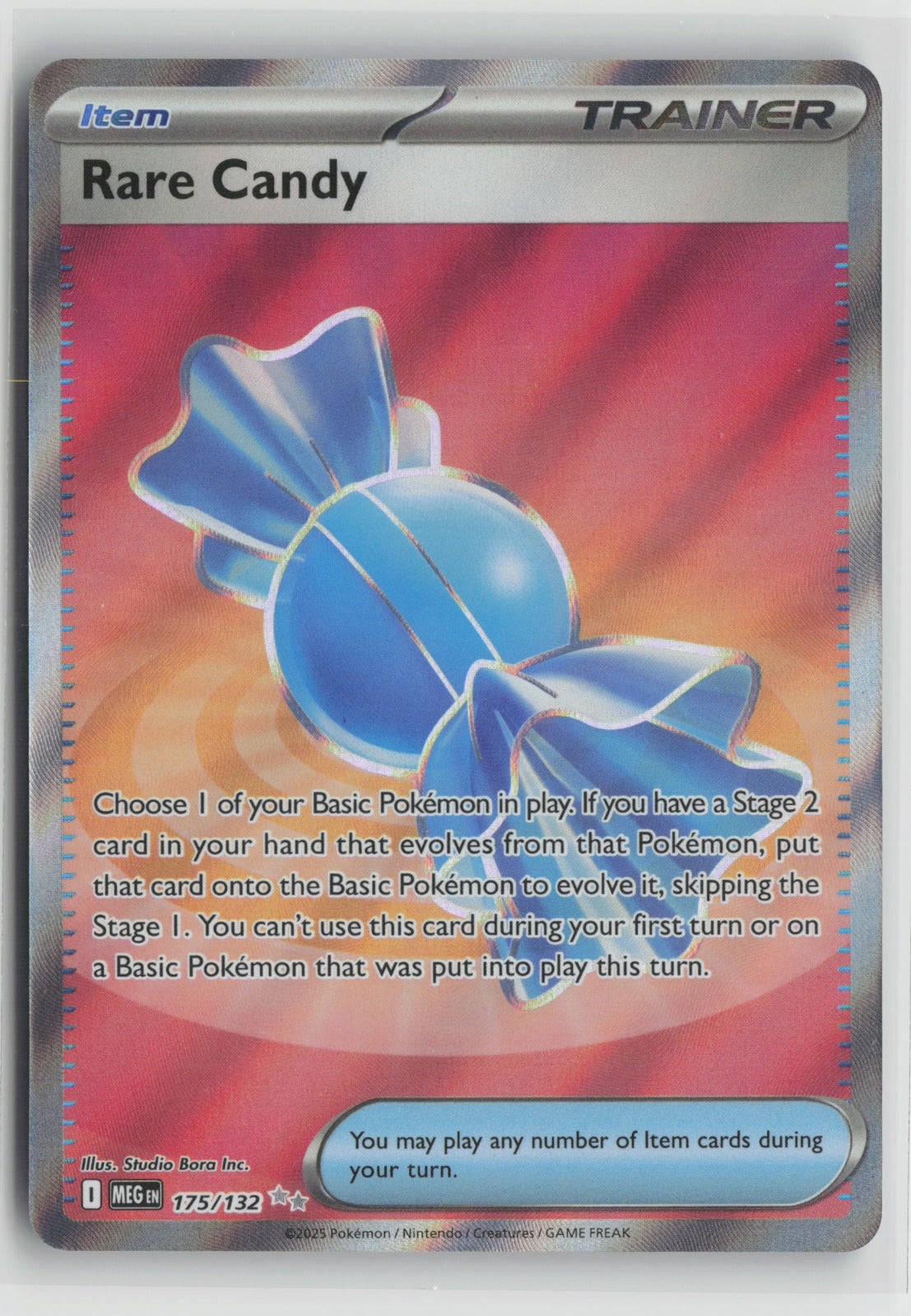 Rare Candy Ultra Rare Holo MEG 175/132 NM
