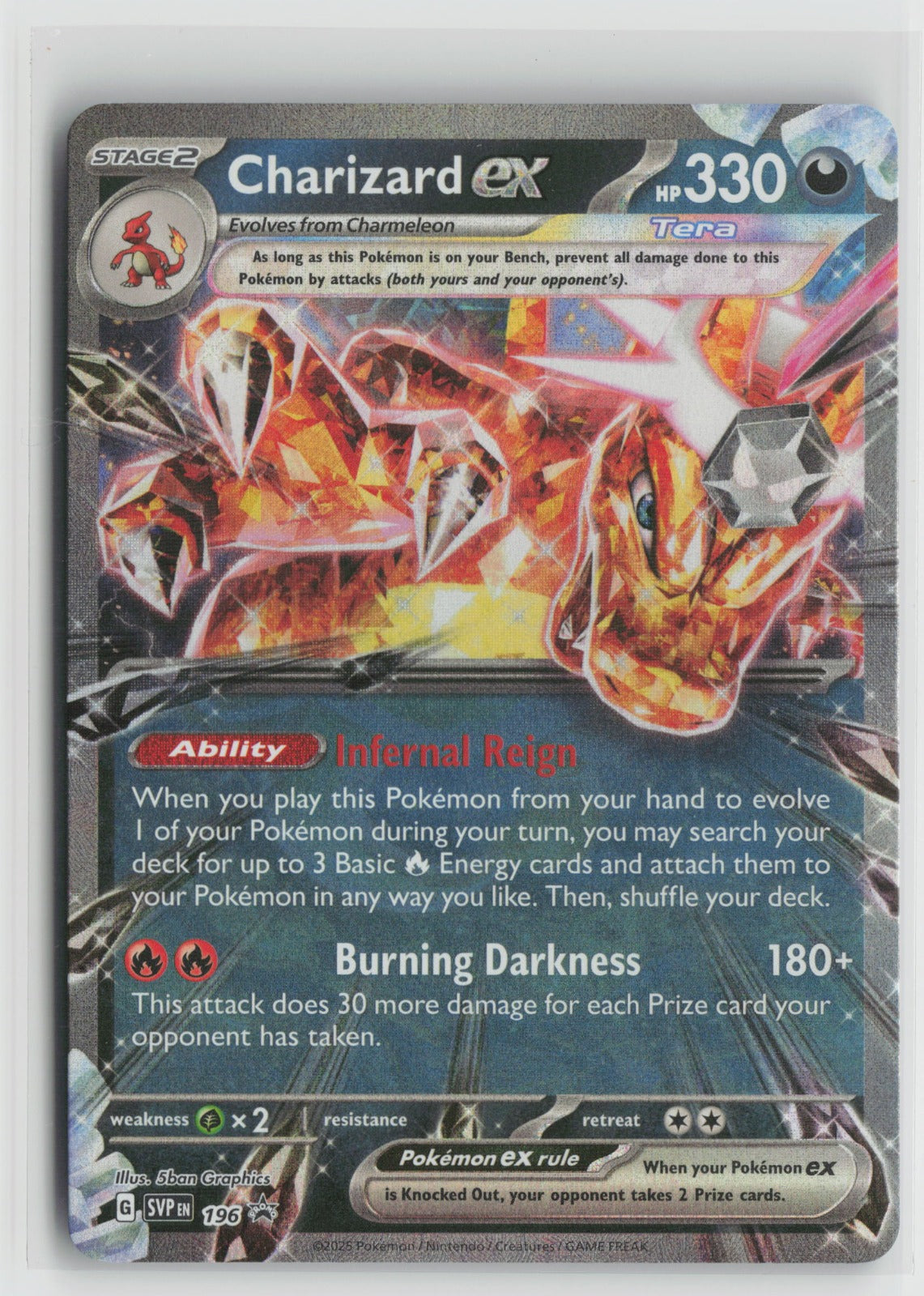 Charizard ex - Promo Holo SVP 196 NM