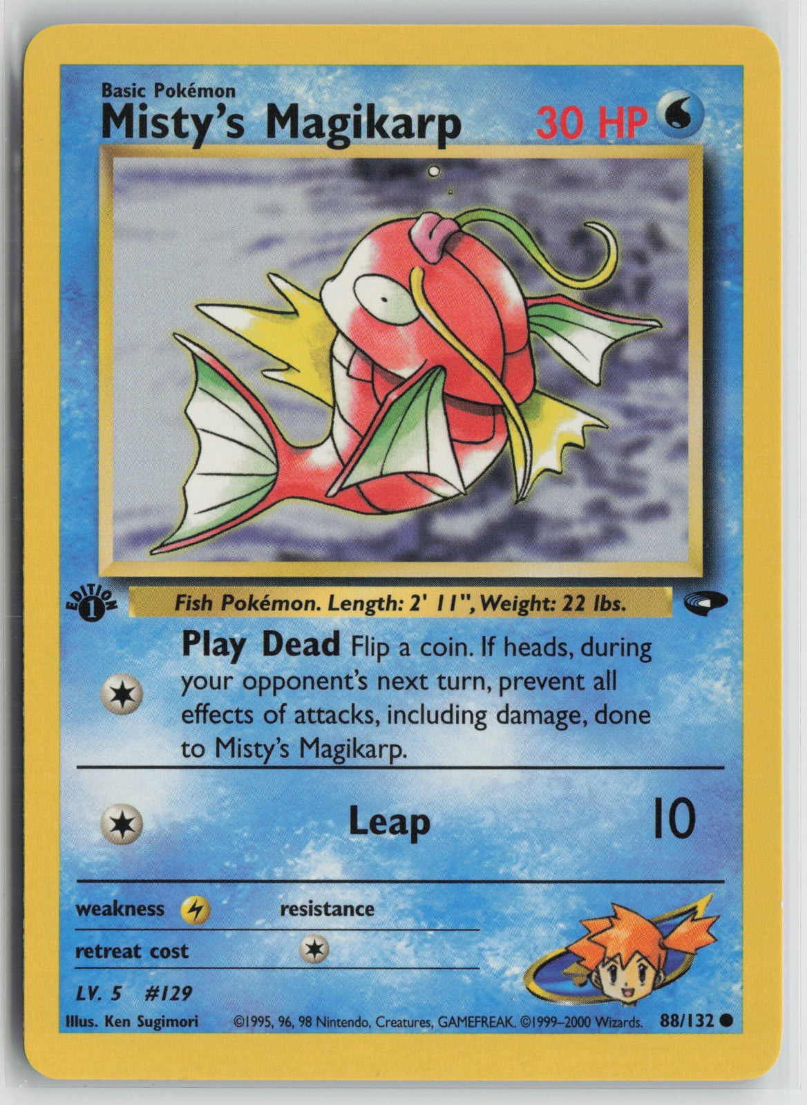 Misty's Magikarp Common 1st Edition G2 088/132 NM