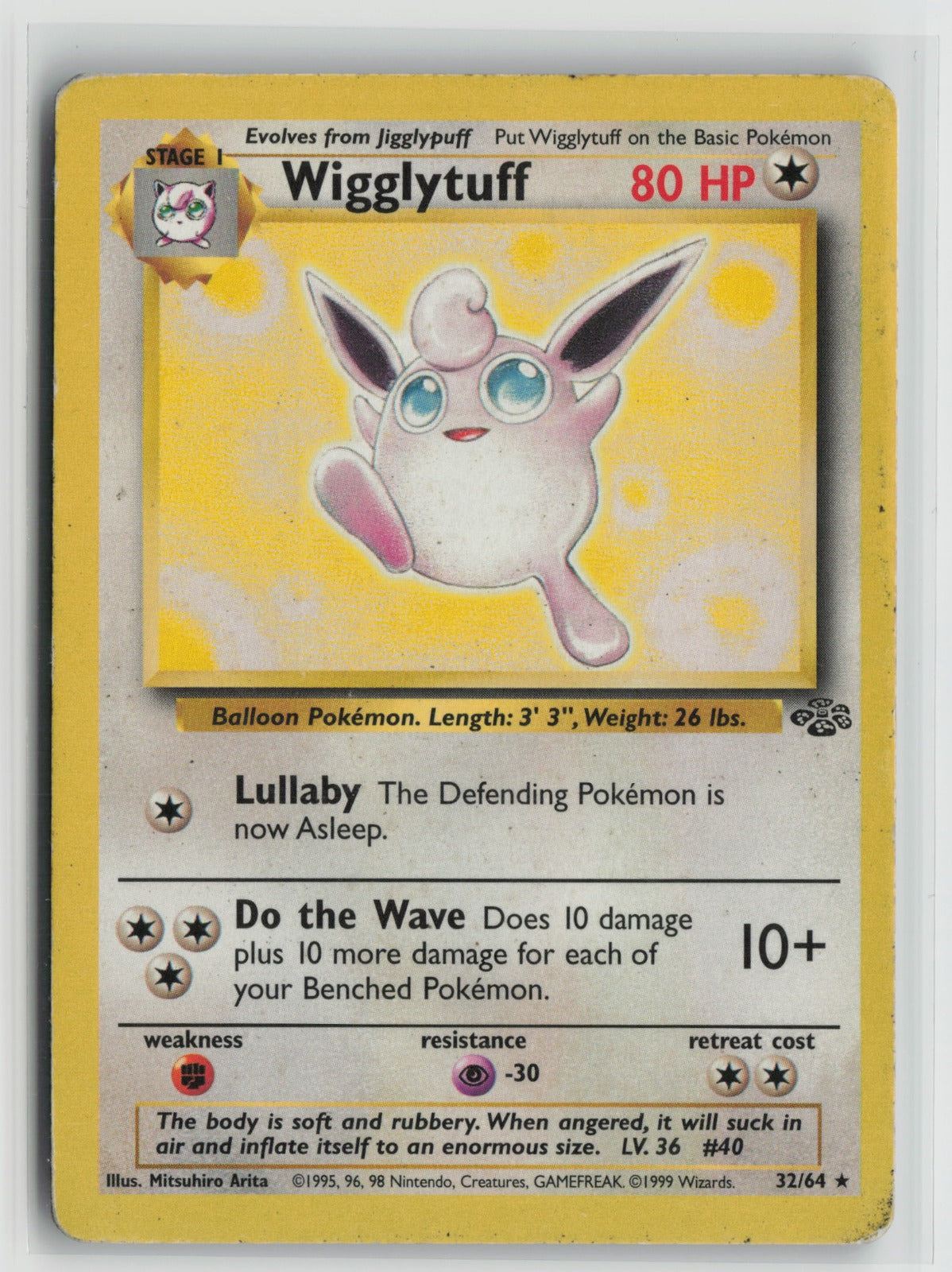 Wigglytuff (32) Rare Unlimited JU 32/64 HP