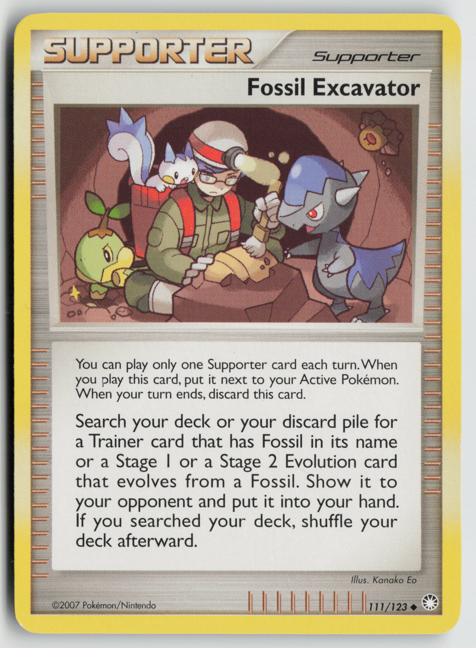 Fossil Excavator Uncommon Mysterious Treasures 111/123 LP