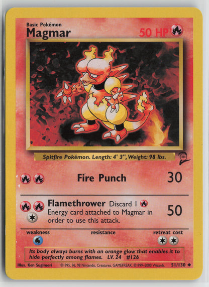 Magmar Uncommon Normal BS2 051/130 LP
