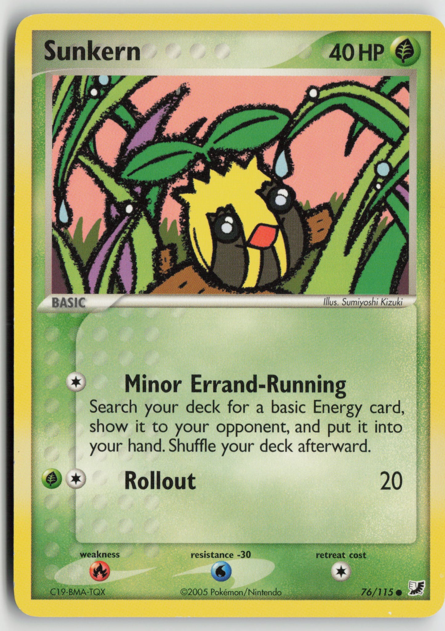 Sunkern Common Unseen Forces 76/115 MP