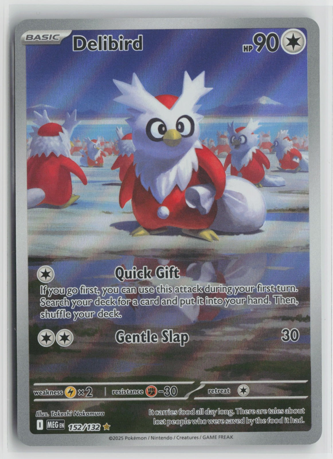 Delibird - Illustration Rare Holo MEG 152/132 NM