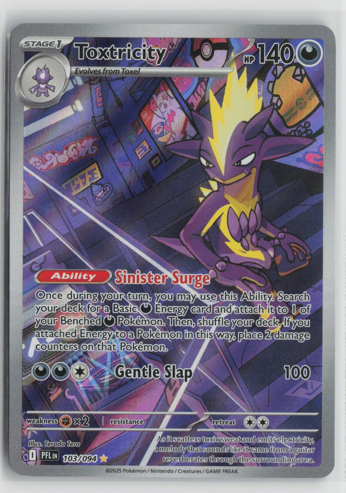 Toxtricity Illustration Rare Holo PFL 103/094 NM- C