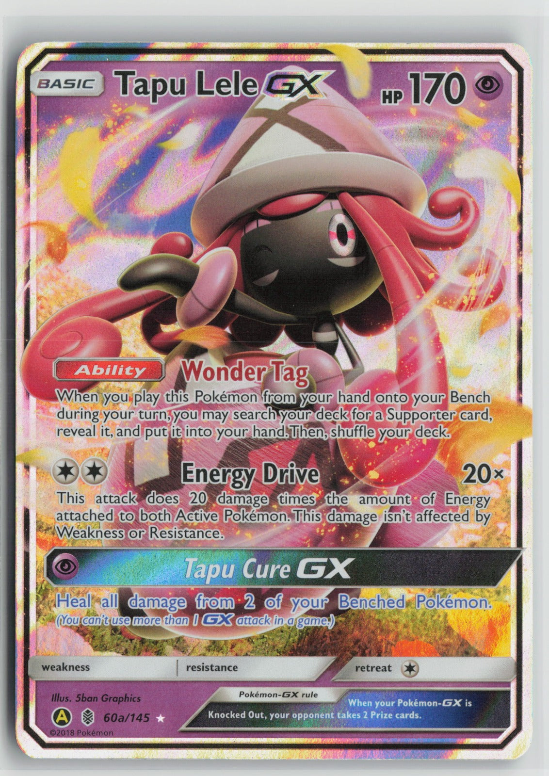 Tapu Lele GX 60a/145 Promo Holo PR 060a/145 NM