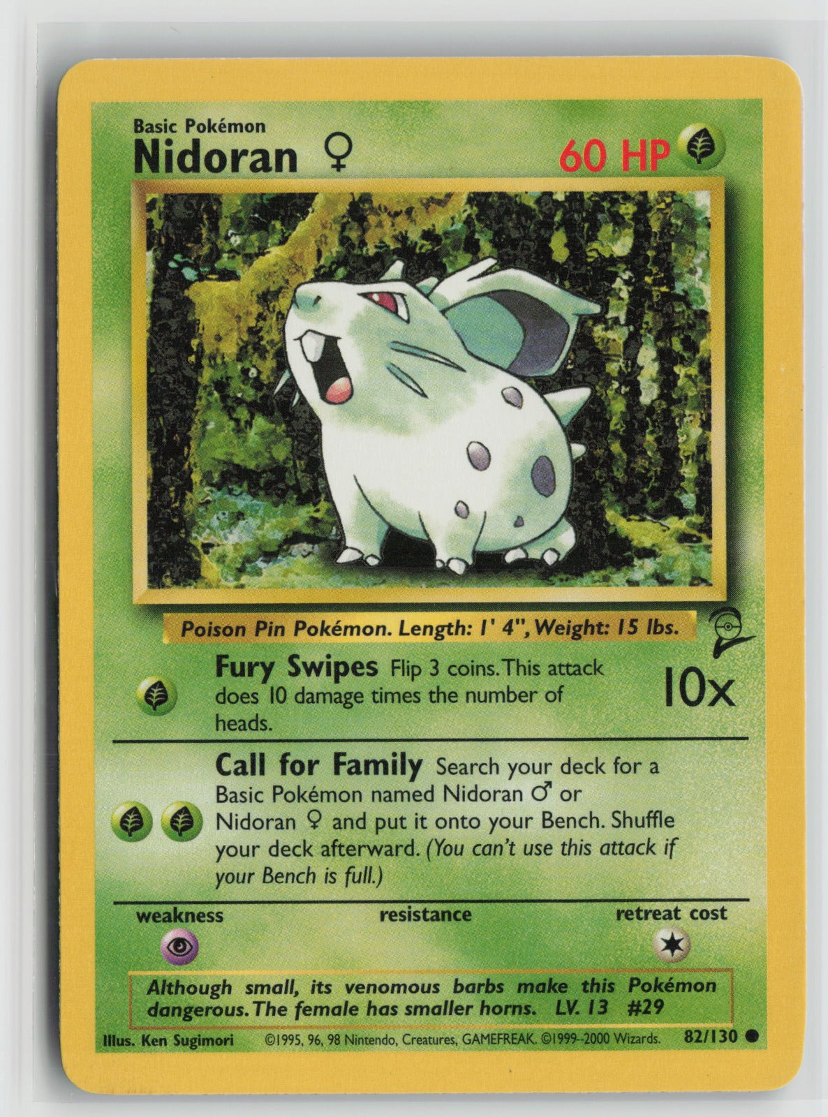 Nidoran F Common BS2 082/130 DMG