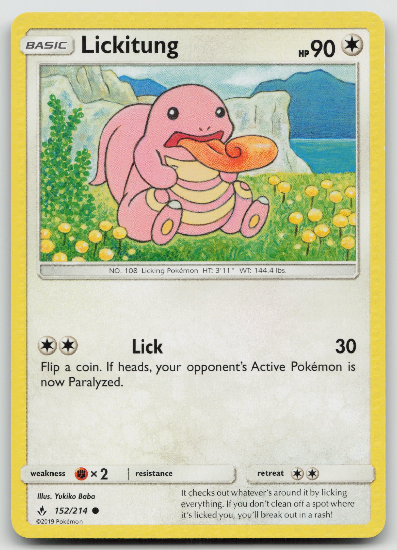 Lickitung Common Normal SM10 152/214 NM