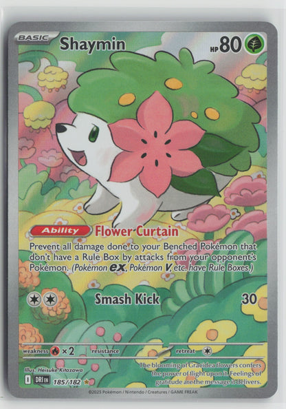 Shaymin Illustration Rare Holo DRI 185/182 NM