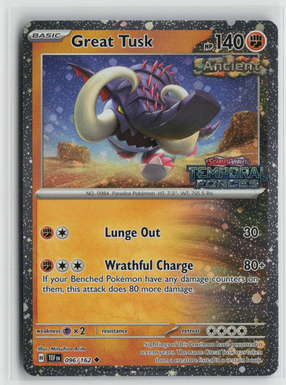 Great Tusk - (Temporal Forces Stamped) Uncommon Holo MCAP 096/162 NM