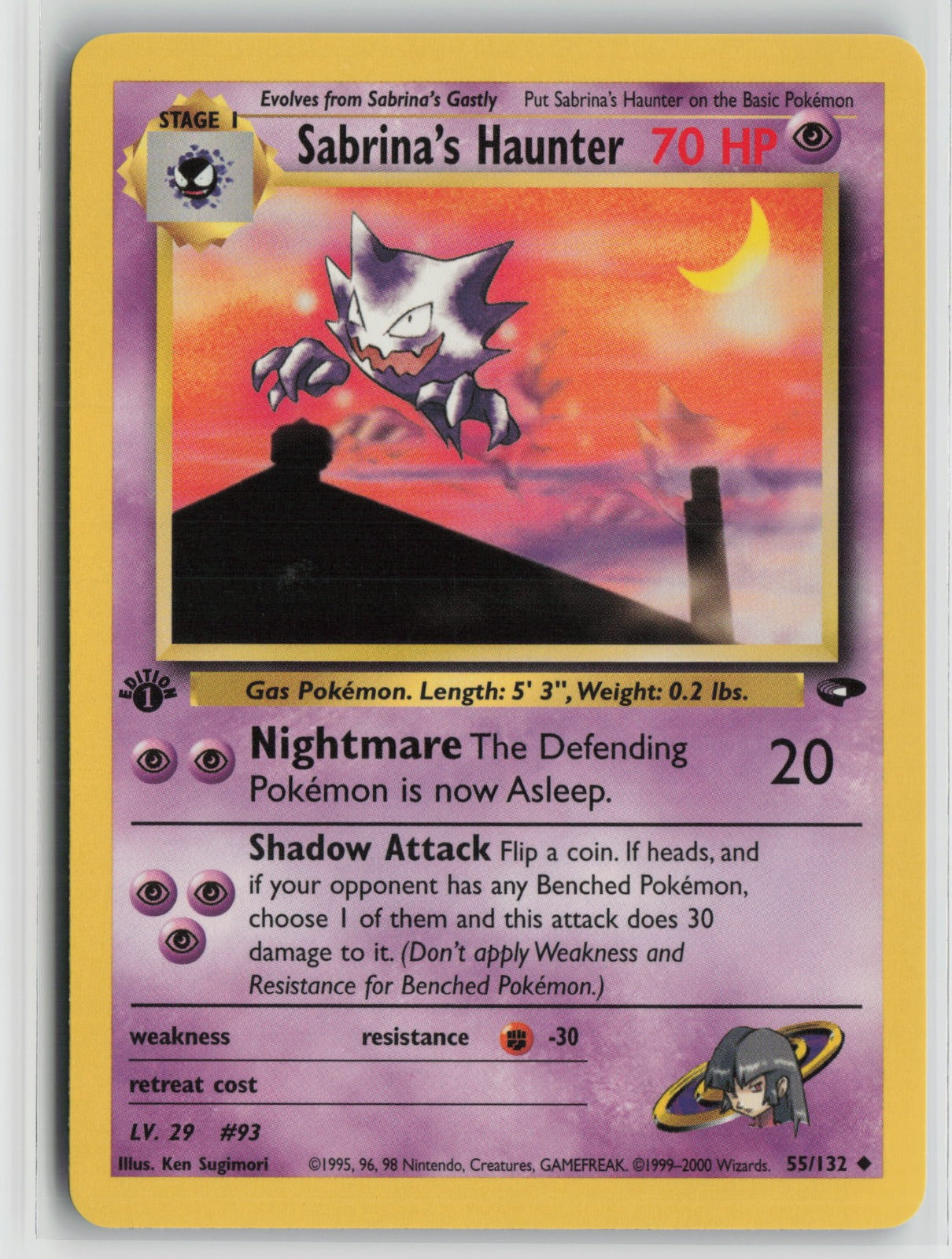 Sabrina's Haunter Uncommon 1st Edition G2 055/132 NM