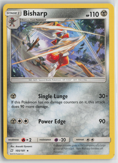 Bisharp Rare SM - Team Up 105/181 NM