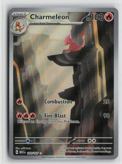 Charmeleon - Illustration Rare Holo MEW 169/165 NM