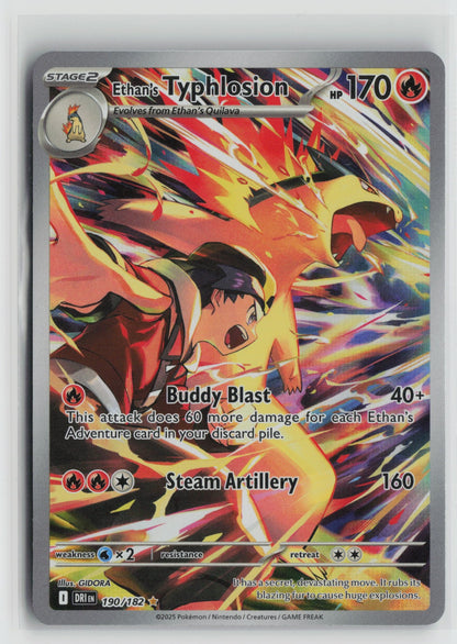 Ethan's Typhlosion - Illustration Rare Holo DRI 190/182 NM