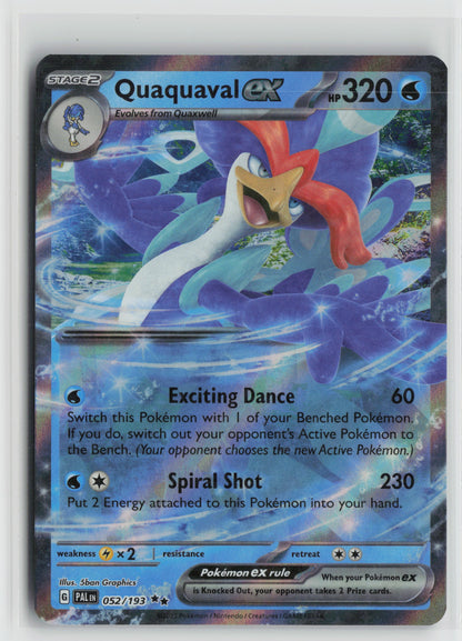 Quaquaval ex - Double Rare SV02: Paldea Evolved 052/193 NM
