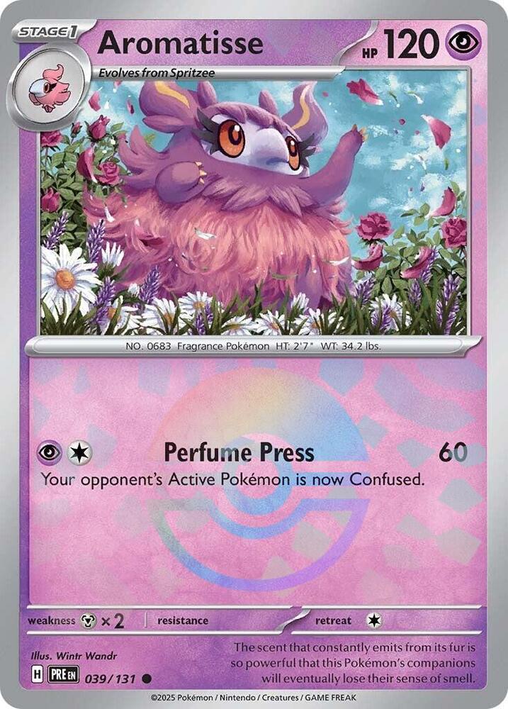 Aromatisse (Poke Ball Pattern) Common Holo PRE 039/131 NM