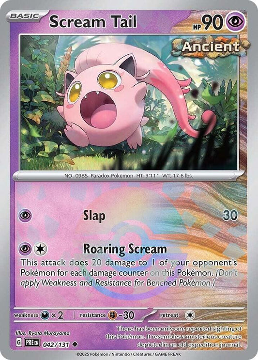 Scream Tail (Poke Ball Pattern) Uncommon Holo PRE 042/131 NM