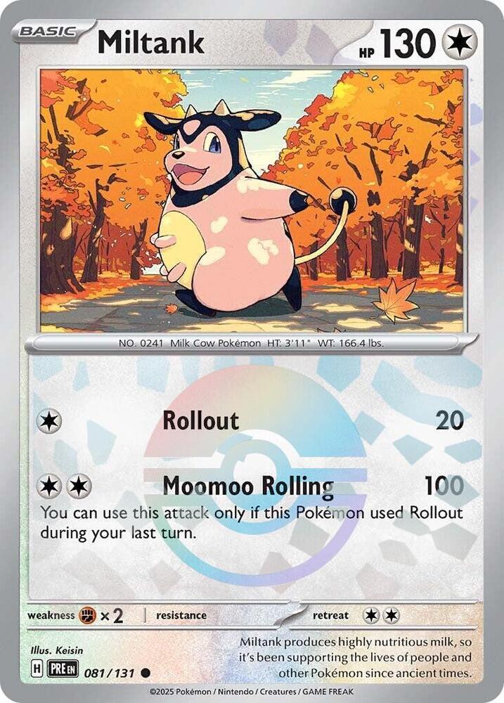 Miltank (Poke Ball Pattern) Common SV: Prismatic Evolutions 081/131 NM