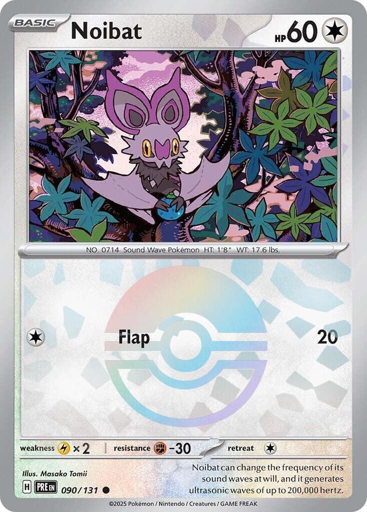 Noibat (Poke Ball Pattern) Common Holo PRE 090/131 NM
