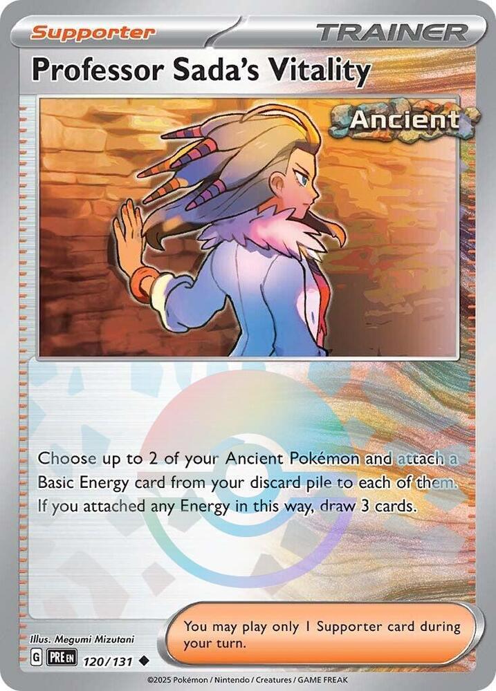 Professor Sada's Vitality (Poke Ball Pattern) Uncommon Holo PRE 120/131 NM