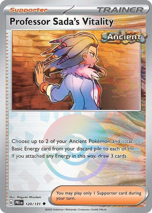 Professor Sada's Vitality (Poke Ball Pattern) Uncommon Holo PRE 120/131 NM