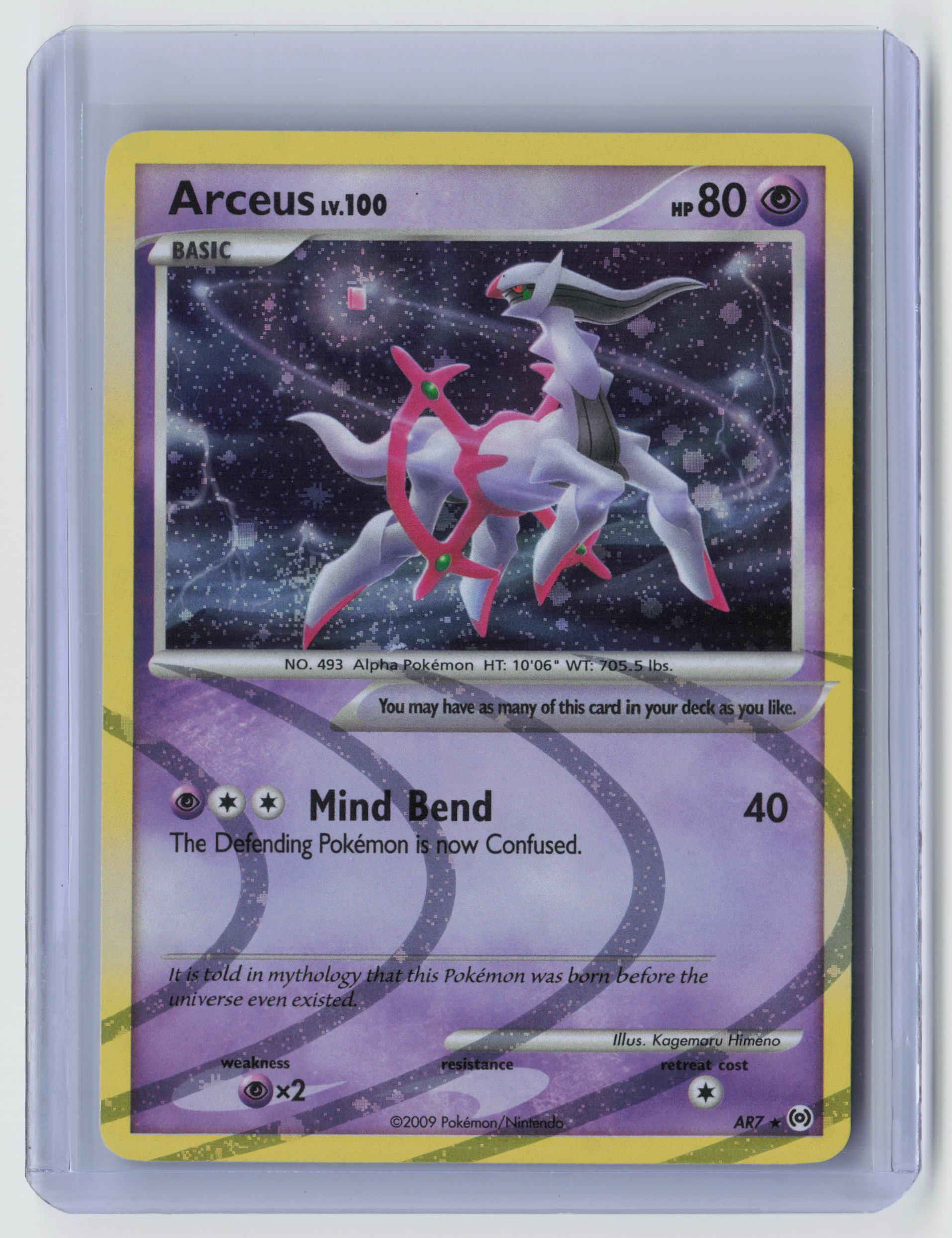 Arceus () Holo Rare Arceus AR7 NM