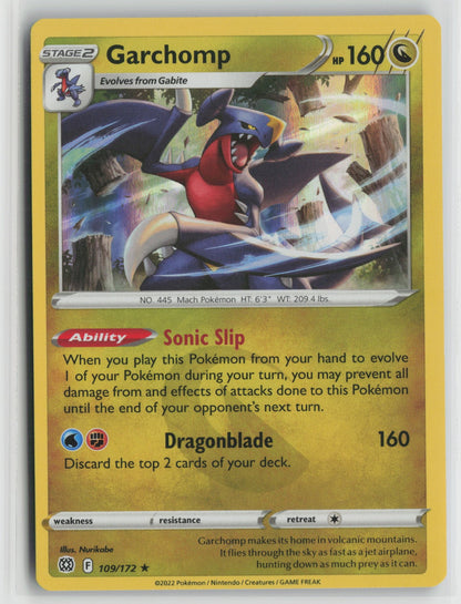 Garchomp Holo Rare SWSH09 109/172 NM
