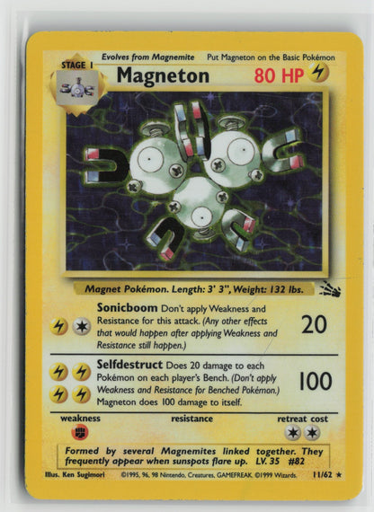 Magneton (11) Holo Rare Unlimited FO 11/62 HP