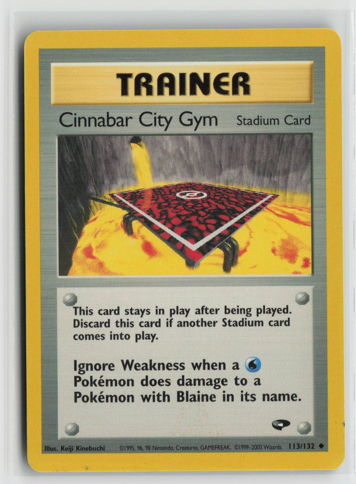 Cinnabar City Gym Uncommon Unlimited G2 113/132 MP