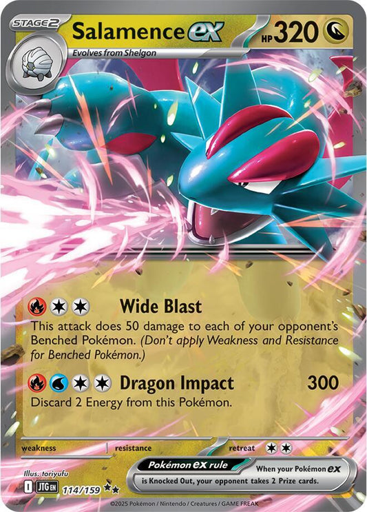Salamence ex Double Rare Holo JTG 114/159 NM