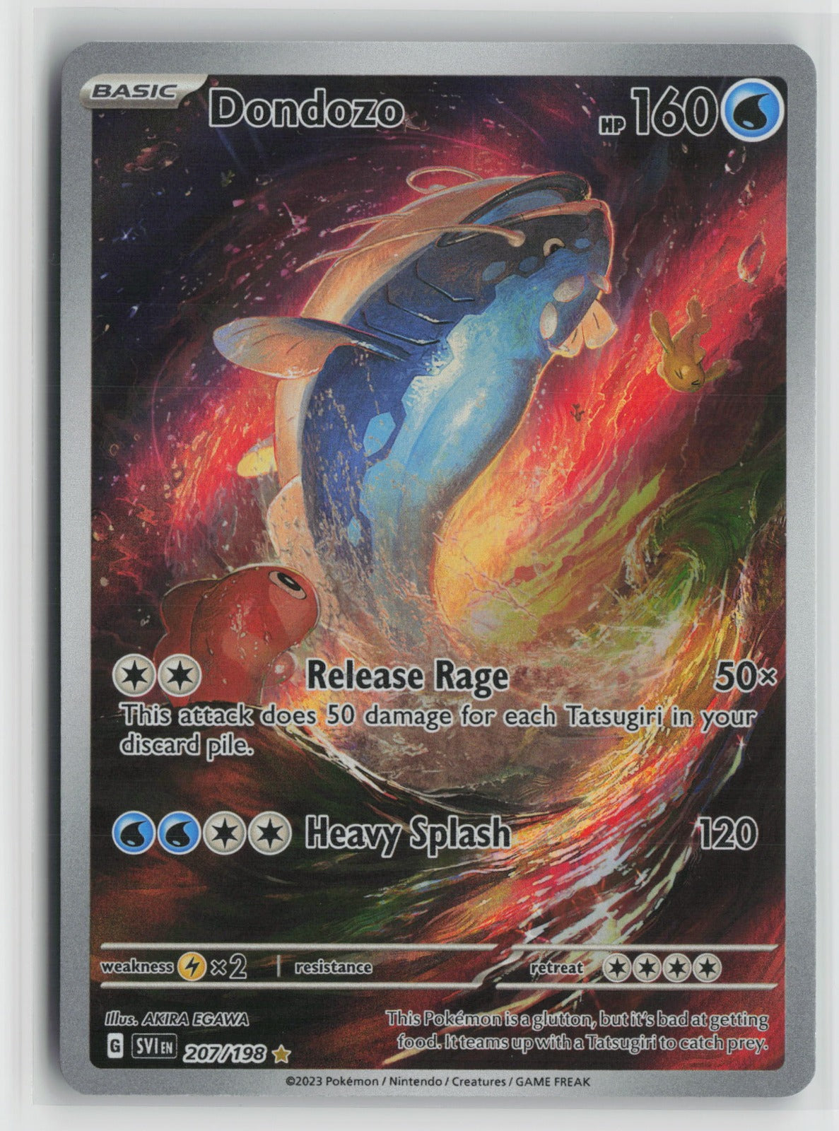 Dondozo - Illustration Rare Holo SVI 207/198 NM